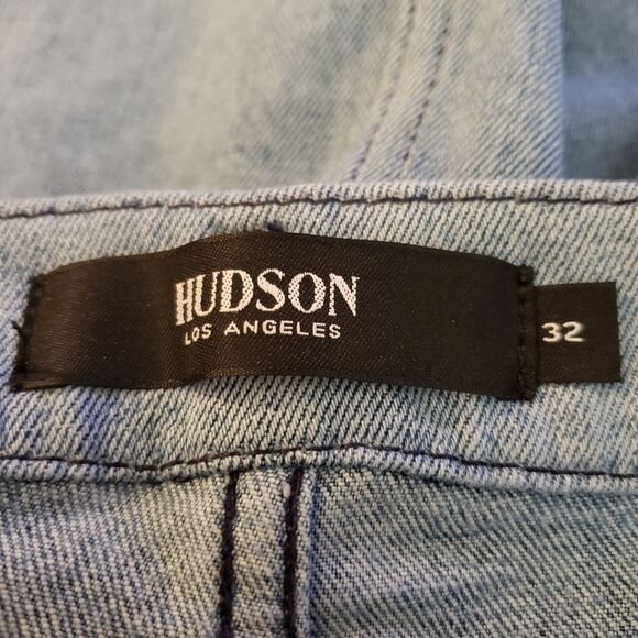 Hudson Viper Mini 2 Toned Denim Skirt Sz 32 - Picture 7 of 10